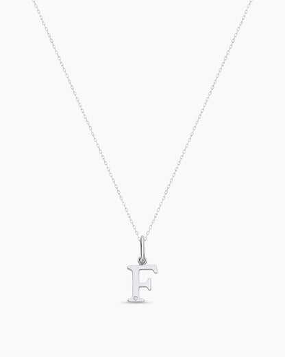 14K Diamond Vintage Alphabet Charm Necklace