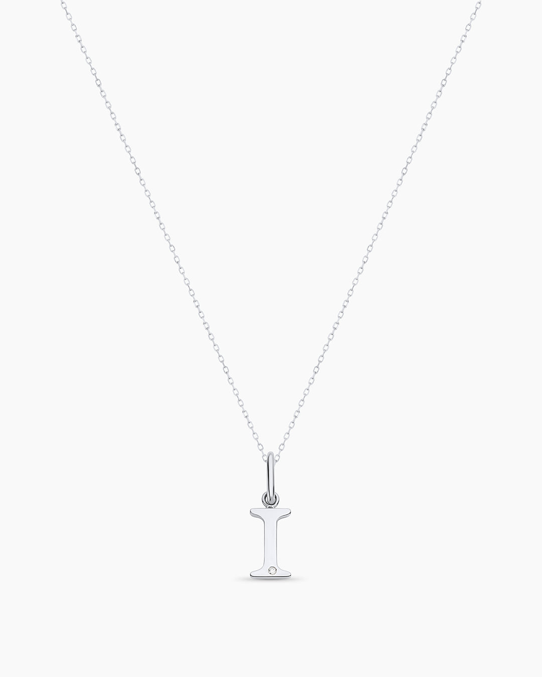 14K Diamond Vintage Alphabet Charm Necklace