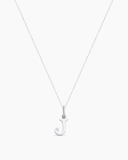 14K Diamond Vintage Alphabet Charm Necklace