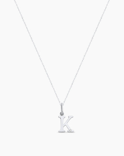 14K Diamond Vintage Alphabet Charm Necklace