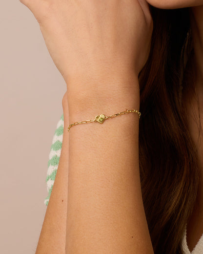 Birthstone Heart Bracelet