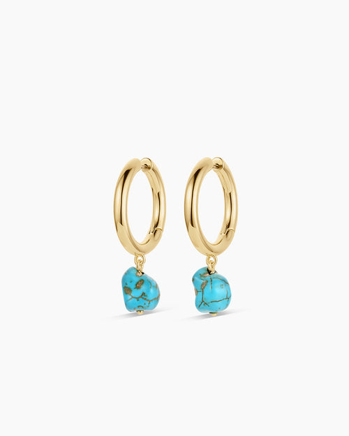 Turquoise Cove Hoops