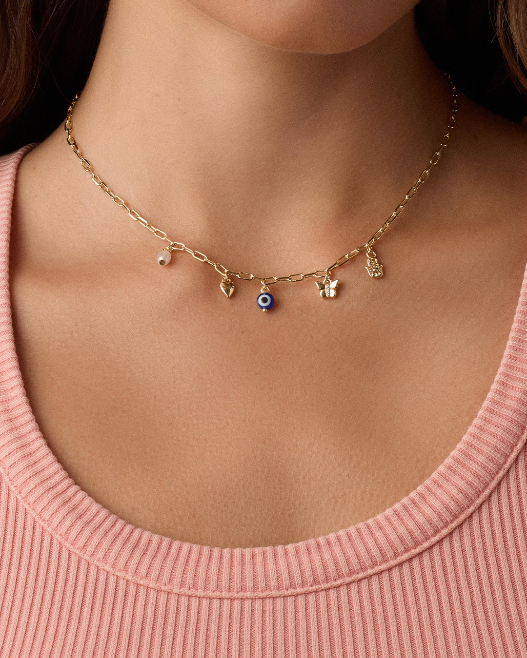 Connection Mini Charm Necklace