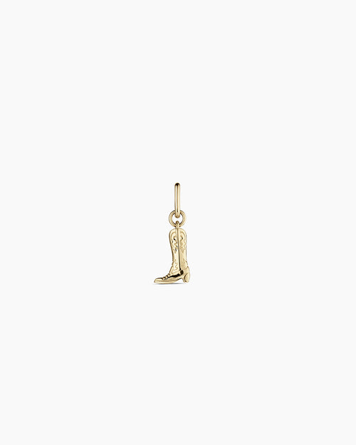 14K Gold Cowboy Boot Charm