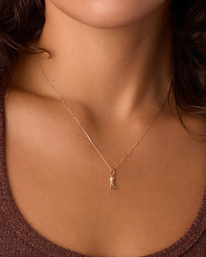 14K Gold Cowboy Boot Charm