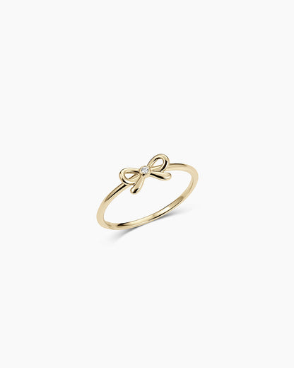 14K Diamond Put a Bow on it Ring