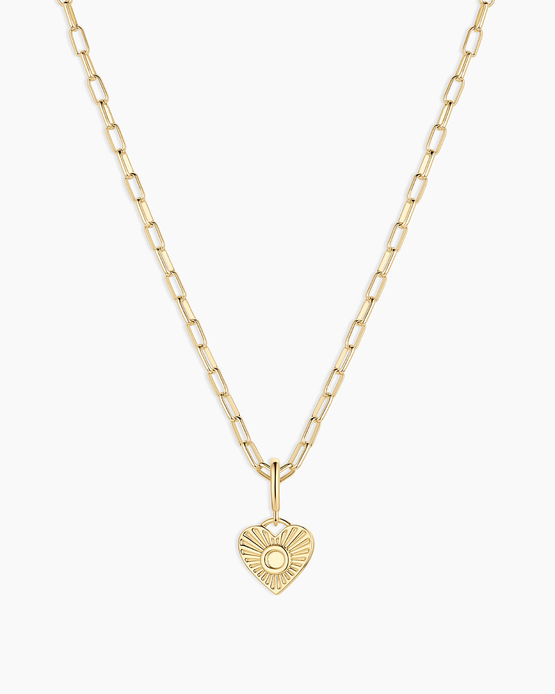 Vintage Heart Alphabet Charm Necklace