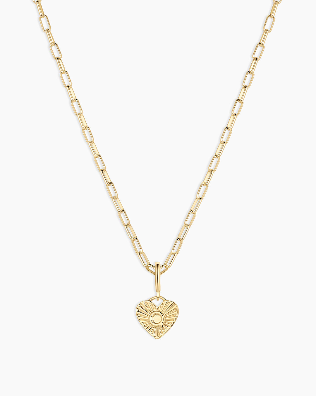 Vintage Heart Alphabet Charm Necklace