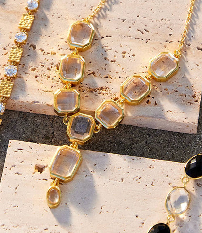 Crystal Lariat Necklace