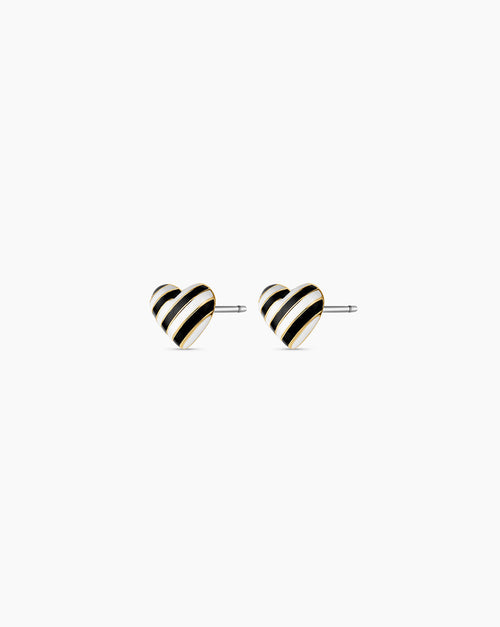 Campbell Enamel Heart Studs