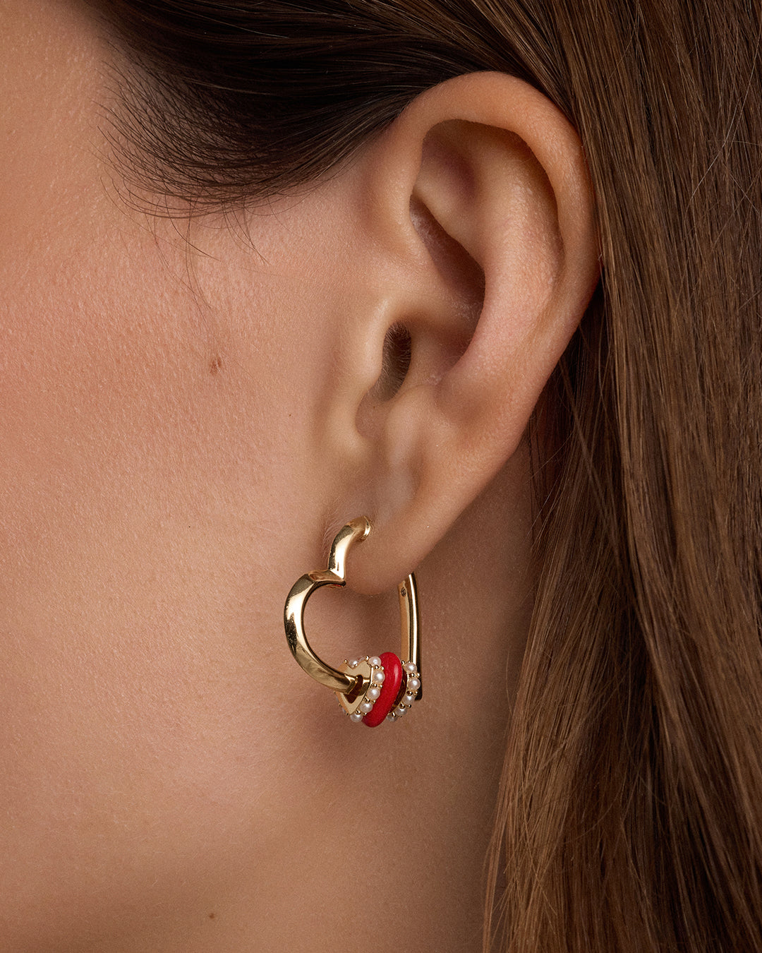 Love Pearl Hoops