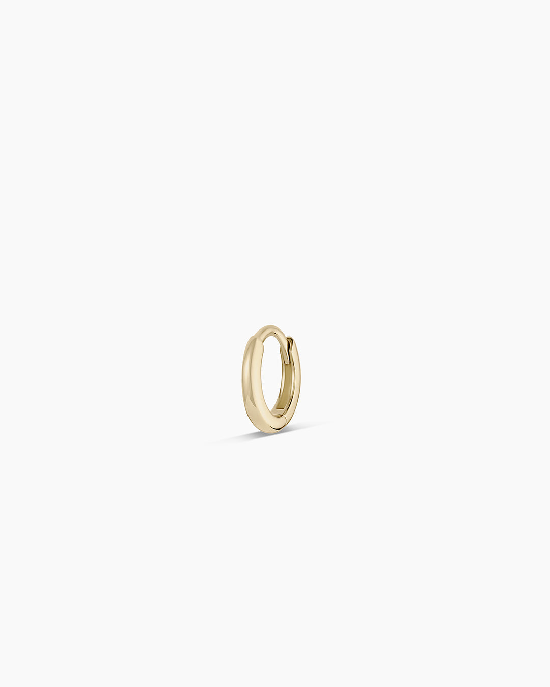 14K Gold Everyday Oval Single Huggie
