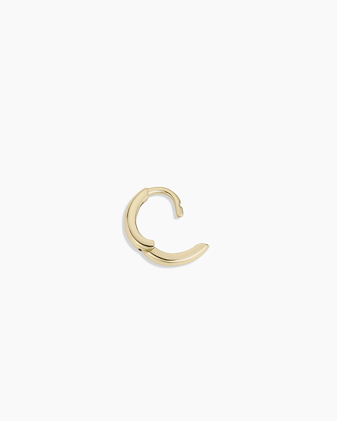 14K Gold Everyday Oval Single Huggie