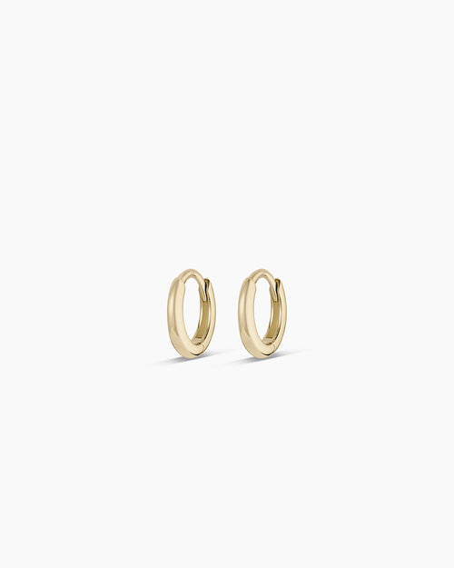 14K Gold Everyday Oval Huggies