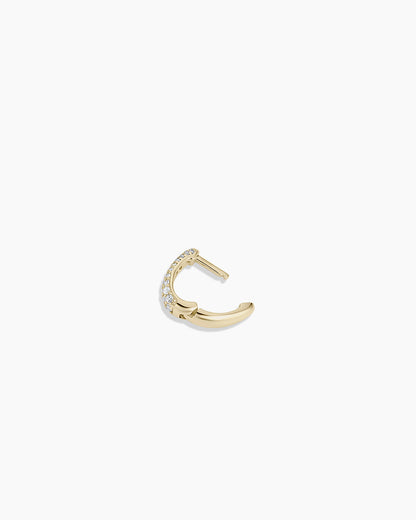 14K Diamond Banks Single Huggie