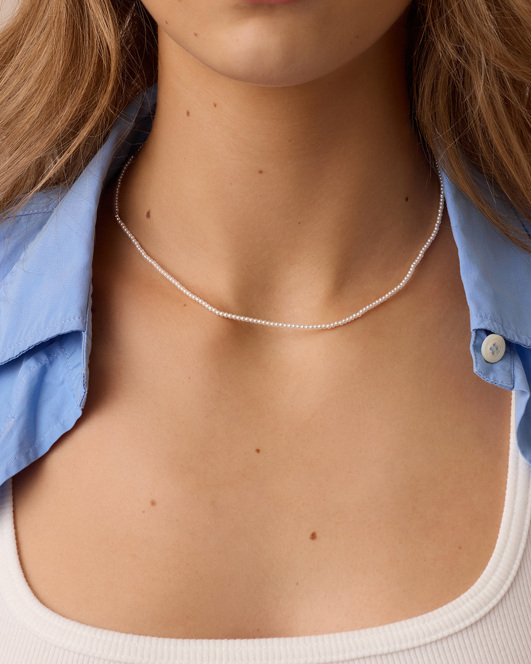 Finley Mini Pearl Necklace
