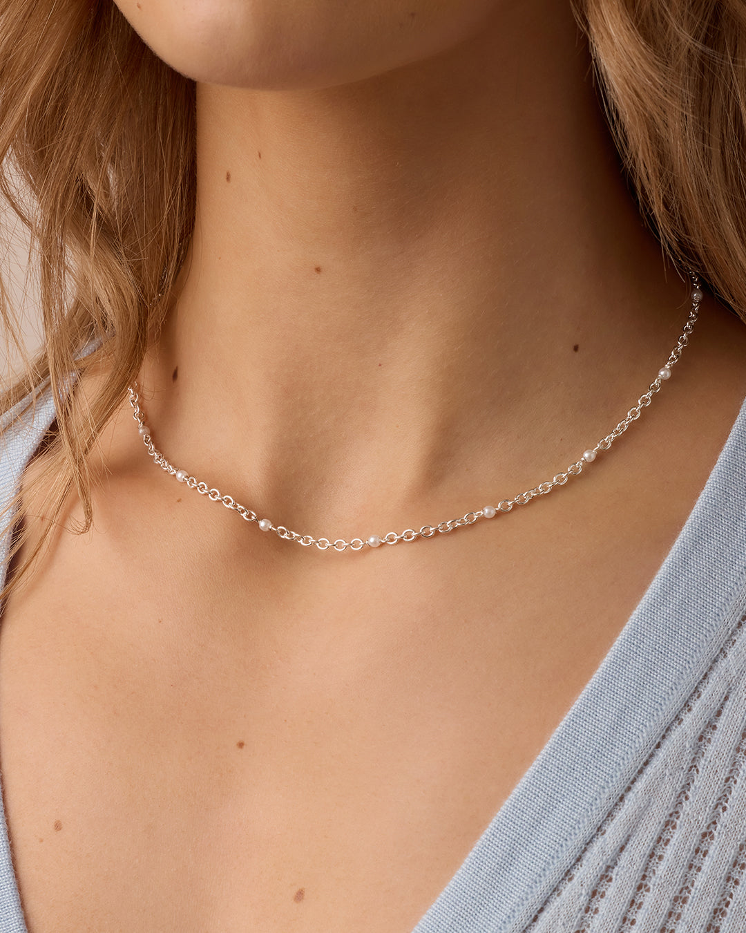 Finley Pearl Dot Necklace