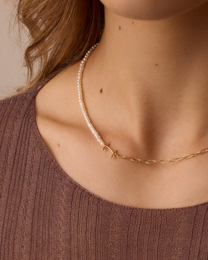 Lou Pearl Alphabet Necklace