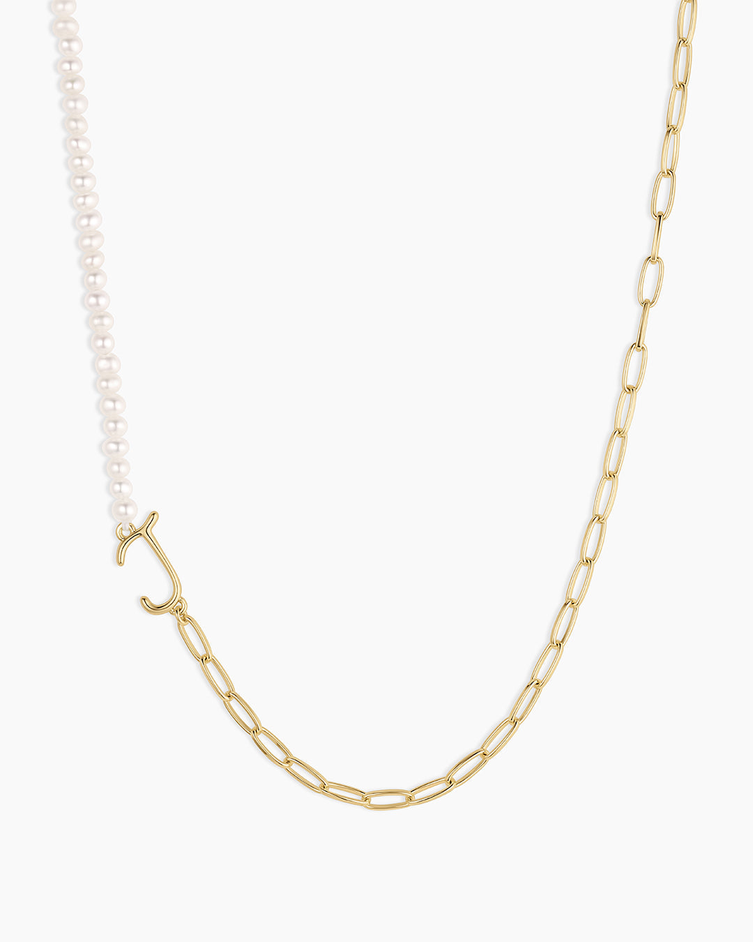 Lou Pearl Alphabet Necklace