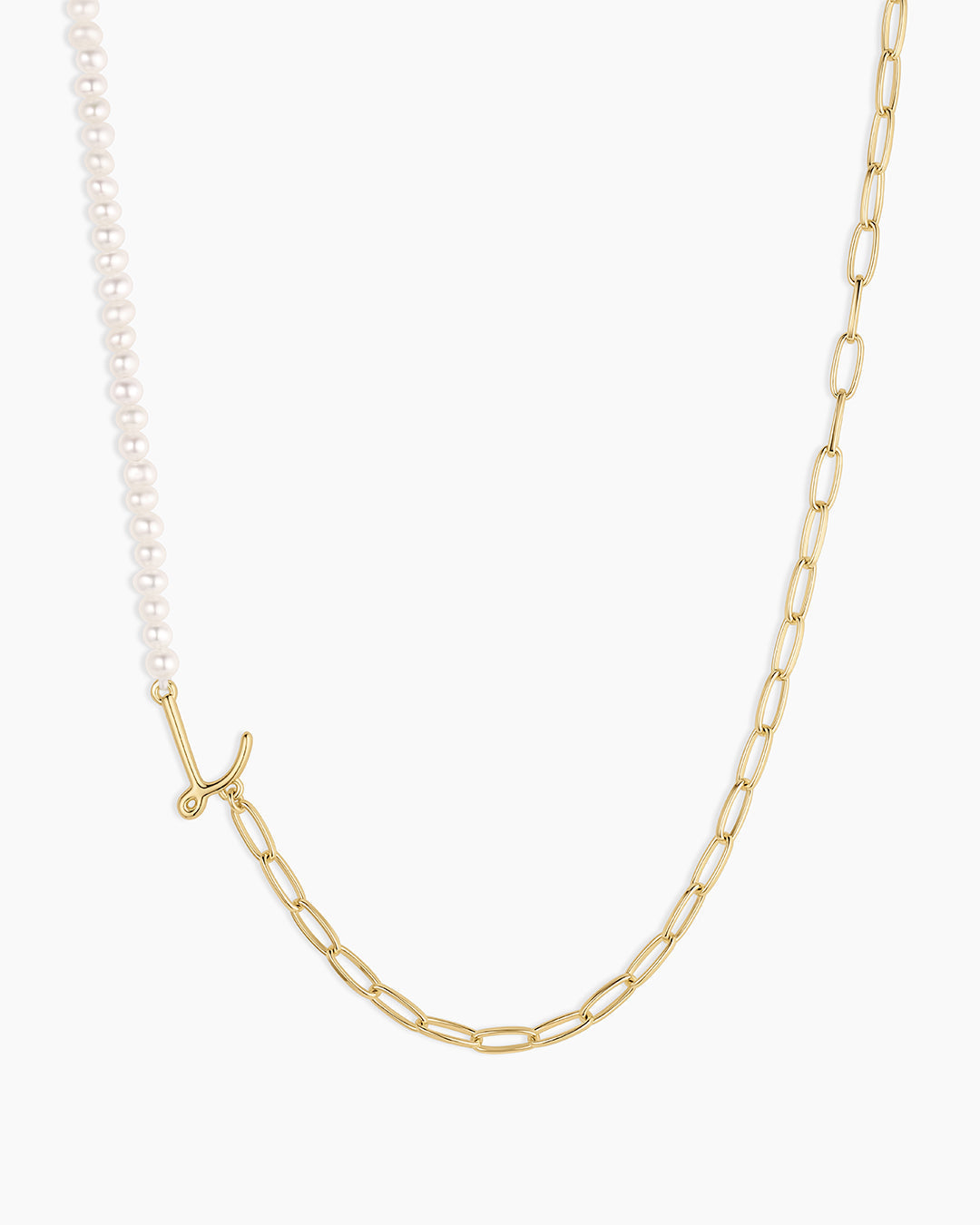 Lou Pearl Alphabet Necklace