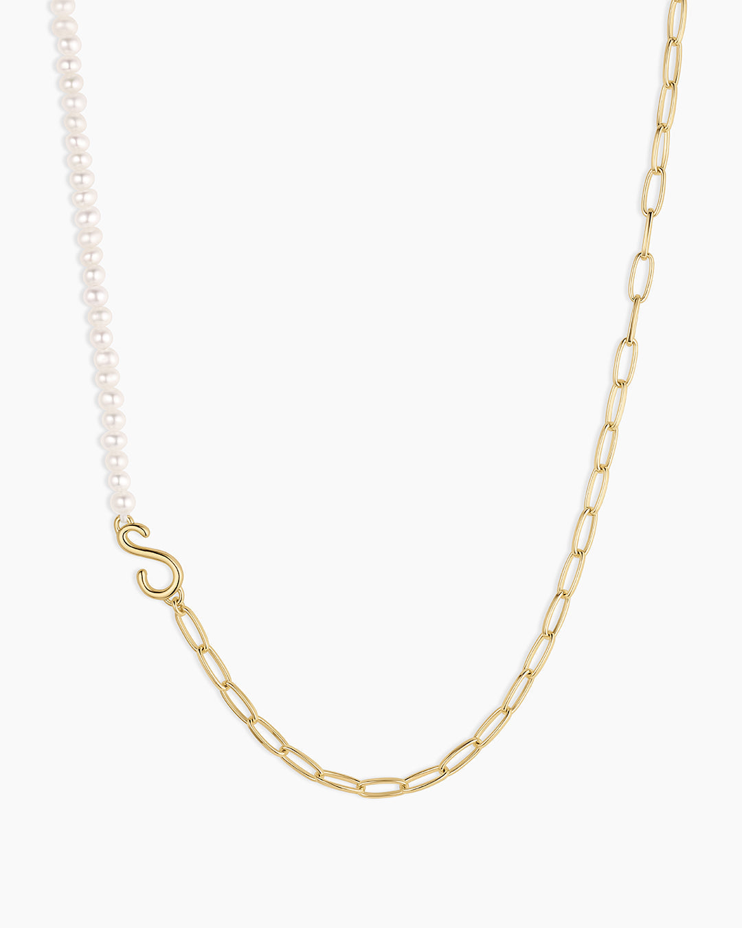 Lou Pearl Alphabet Necklace