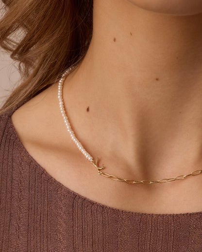 Lou Pearl Alphabet Necklace