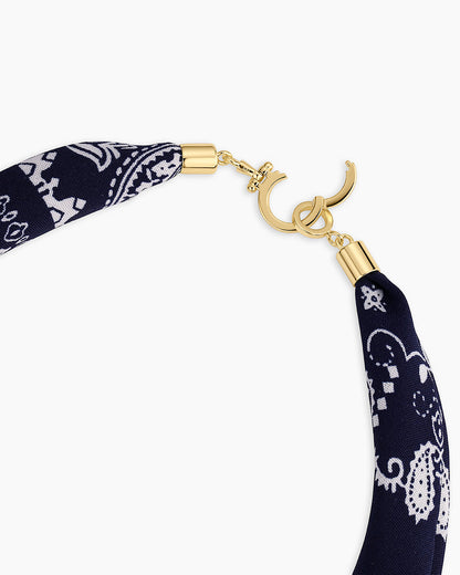 Paisley Bandana Knot Necklace