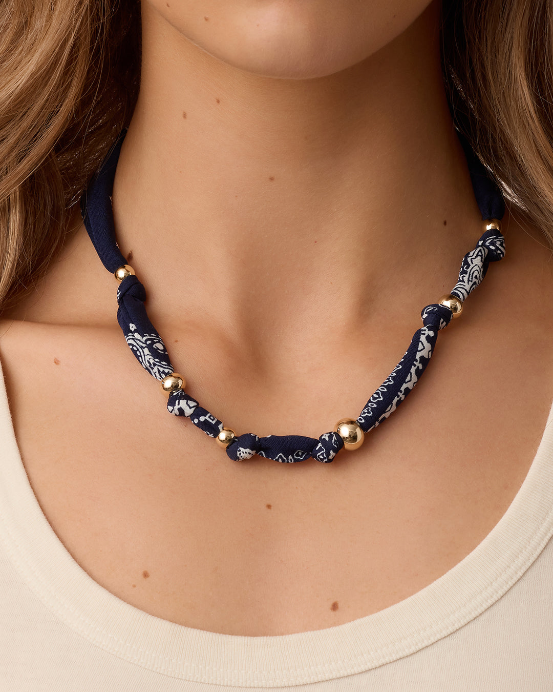 Paisley Bandana Knot Necklace