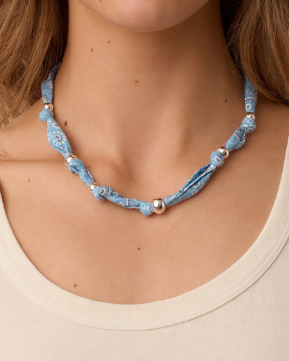 Paisley Bandana Knot Necklace