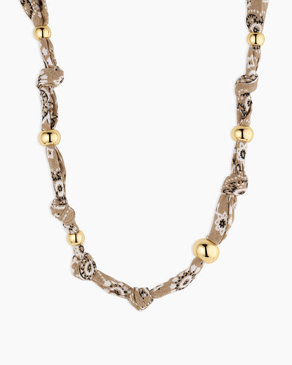 Paisley Bandana Knot Necklace