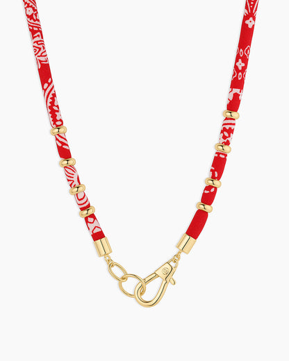 Paisley Bandana Long Necklace