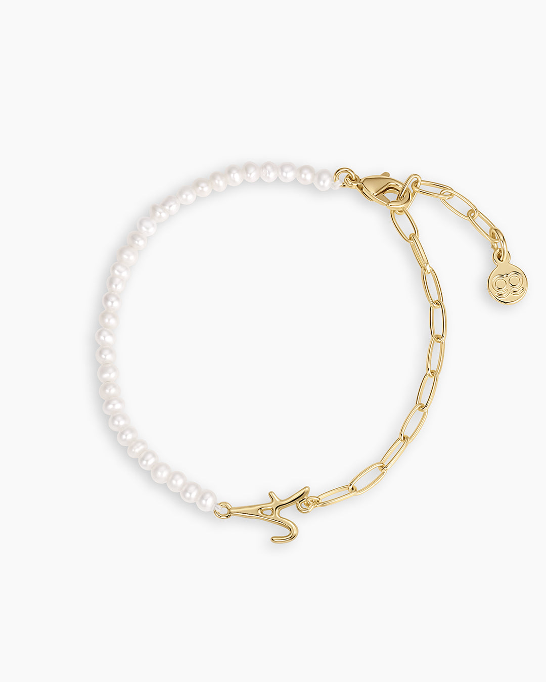 Lou Pearl Alphabet Bracelet
