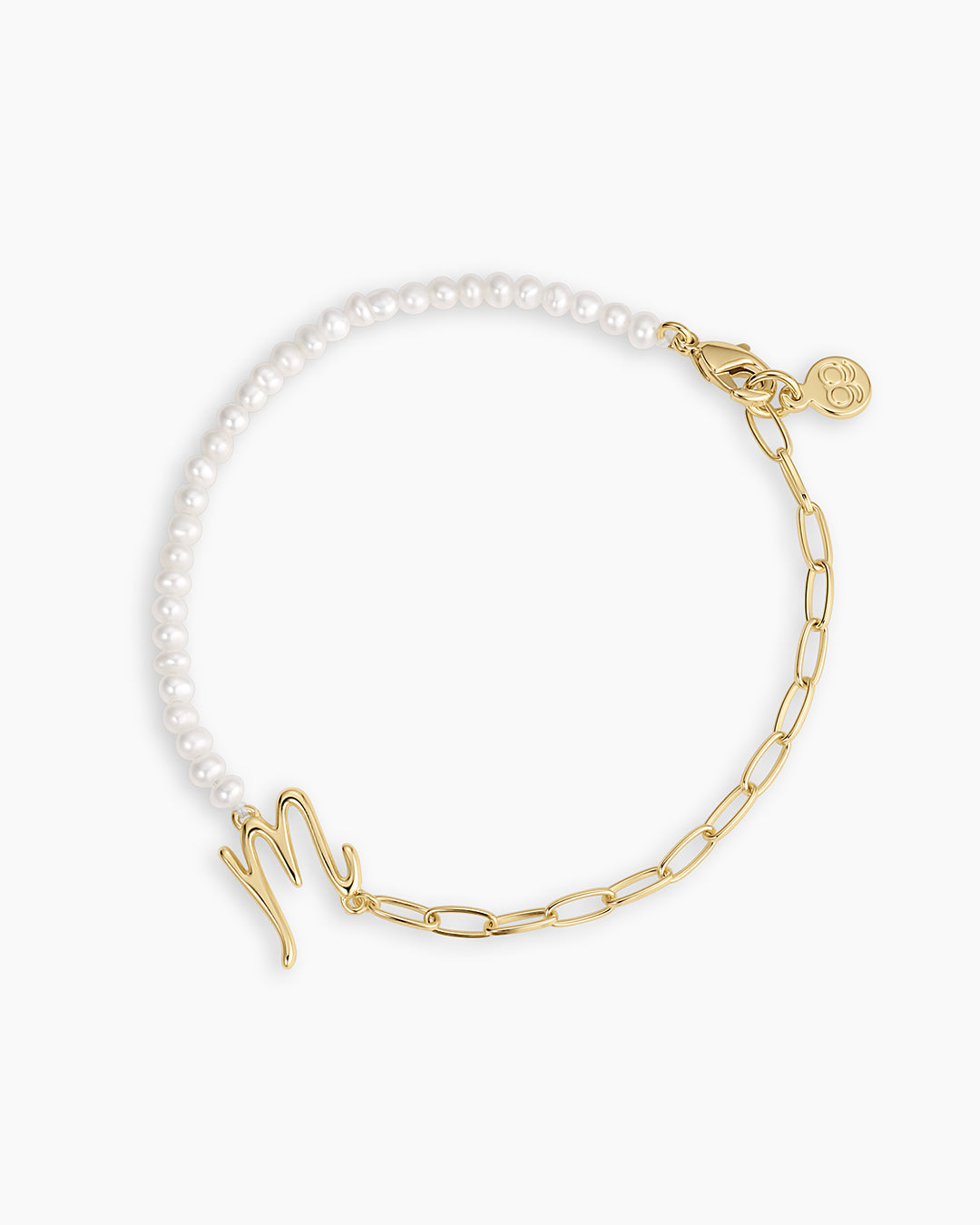 Lou Pearl Alphabet Bracelet