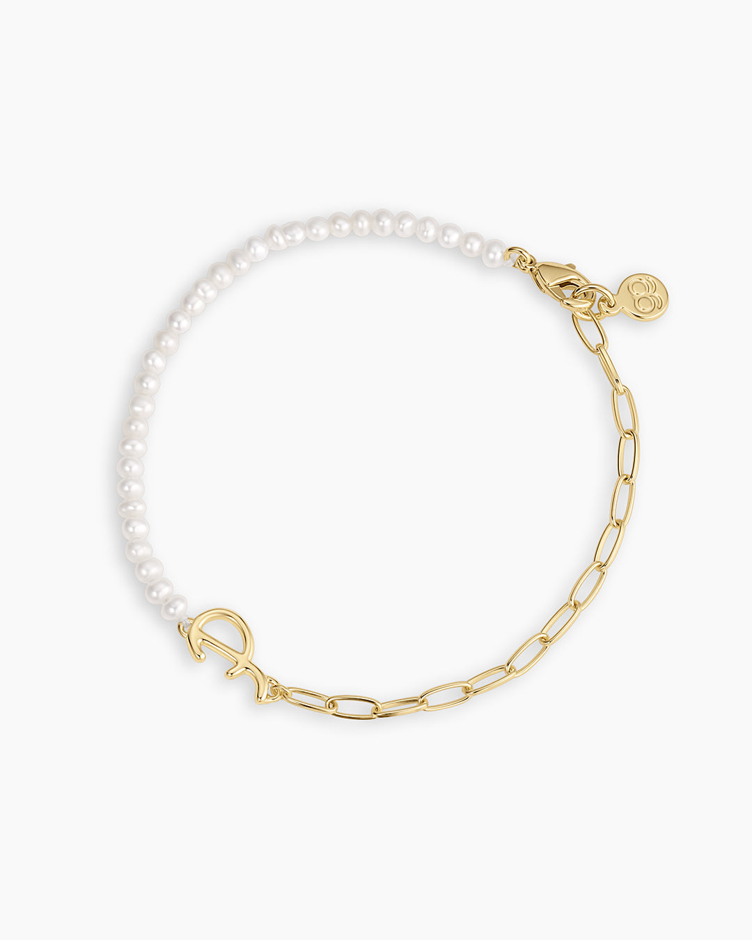 Lou Pearl Alphabet Bracelet