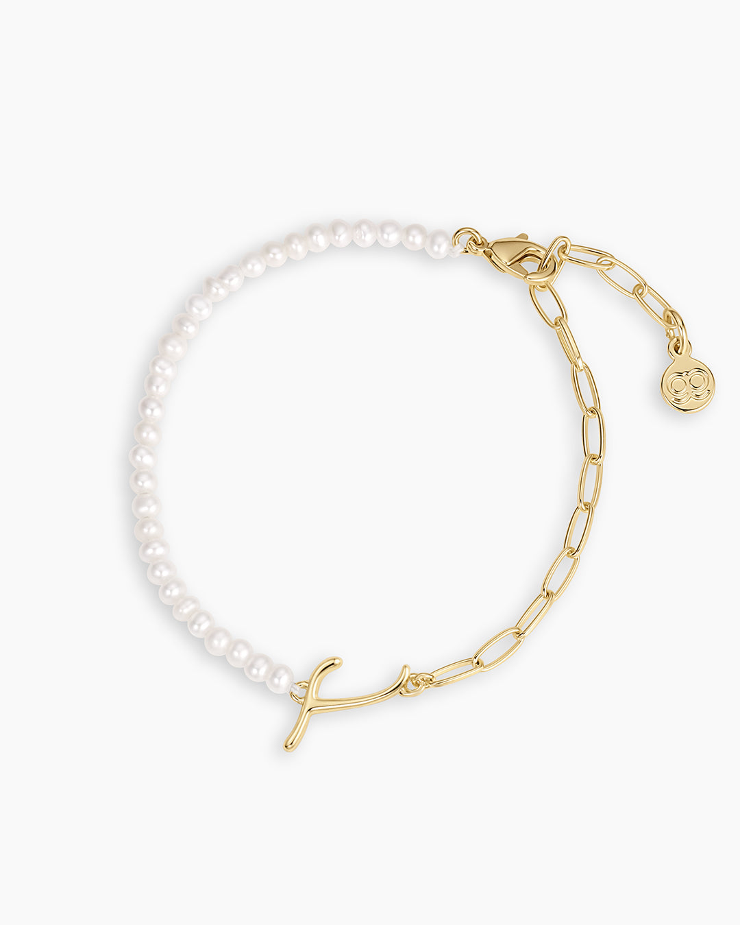 Lou Pearl Alphabet Bracelet