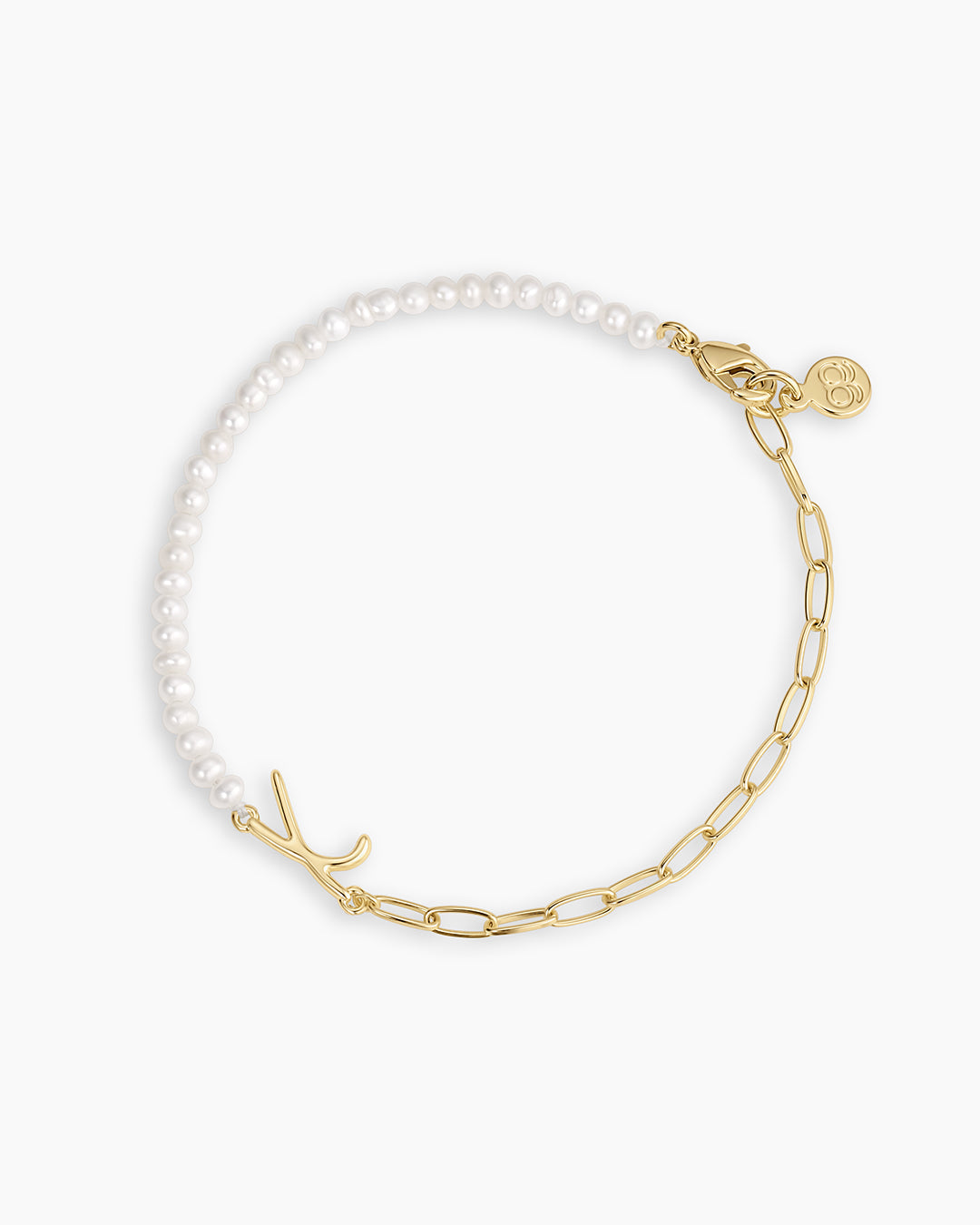 Lou Pearl Alphabet Bracelet