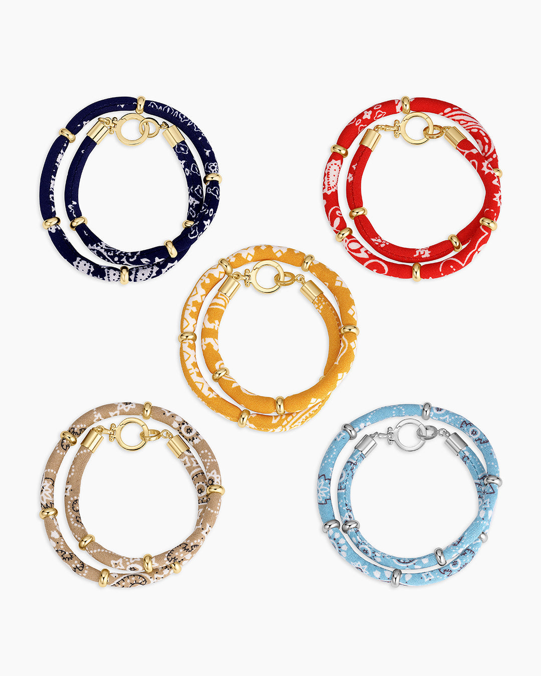 Paisley Bandana Wrap Bracelet