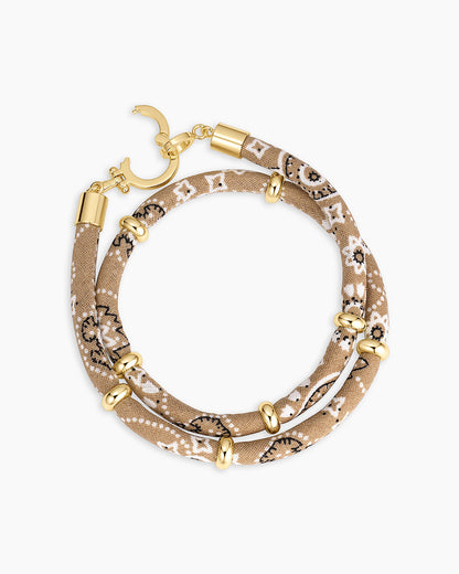 Paisley Bandana Wrap Bracelet