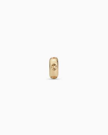 14K Gold Birthstone Halo Charm