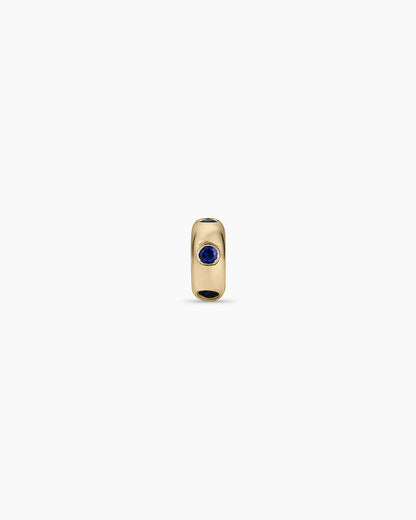 14K Gold Birthstone Halo Charm