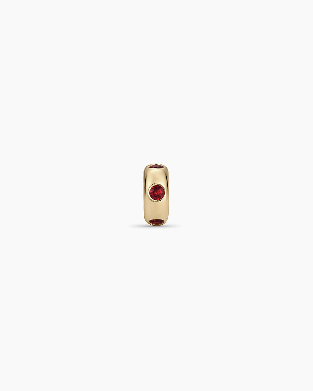 14K Gold Birthstone Halo Charm