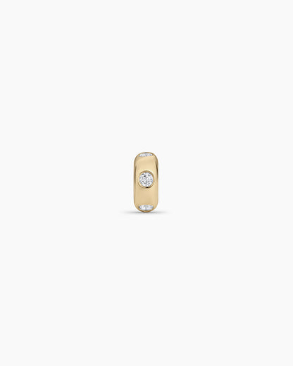 14K Gold Birthstone Halo Charm