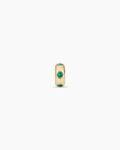 14K Gold Birthstone Halo Charm