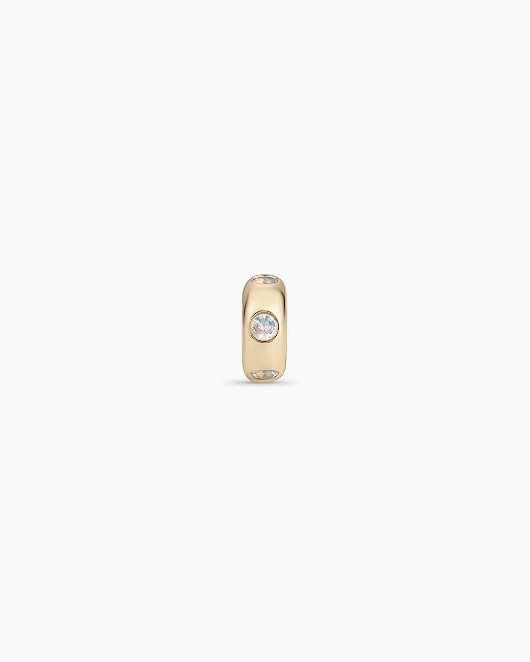 14K Gold Birthstone Halo Charm
