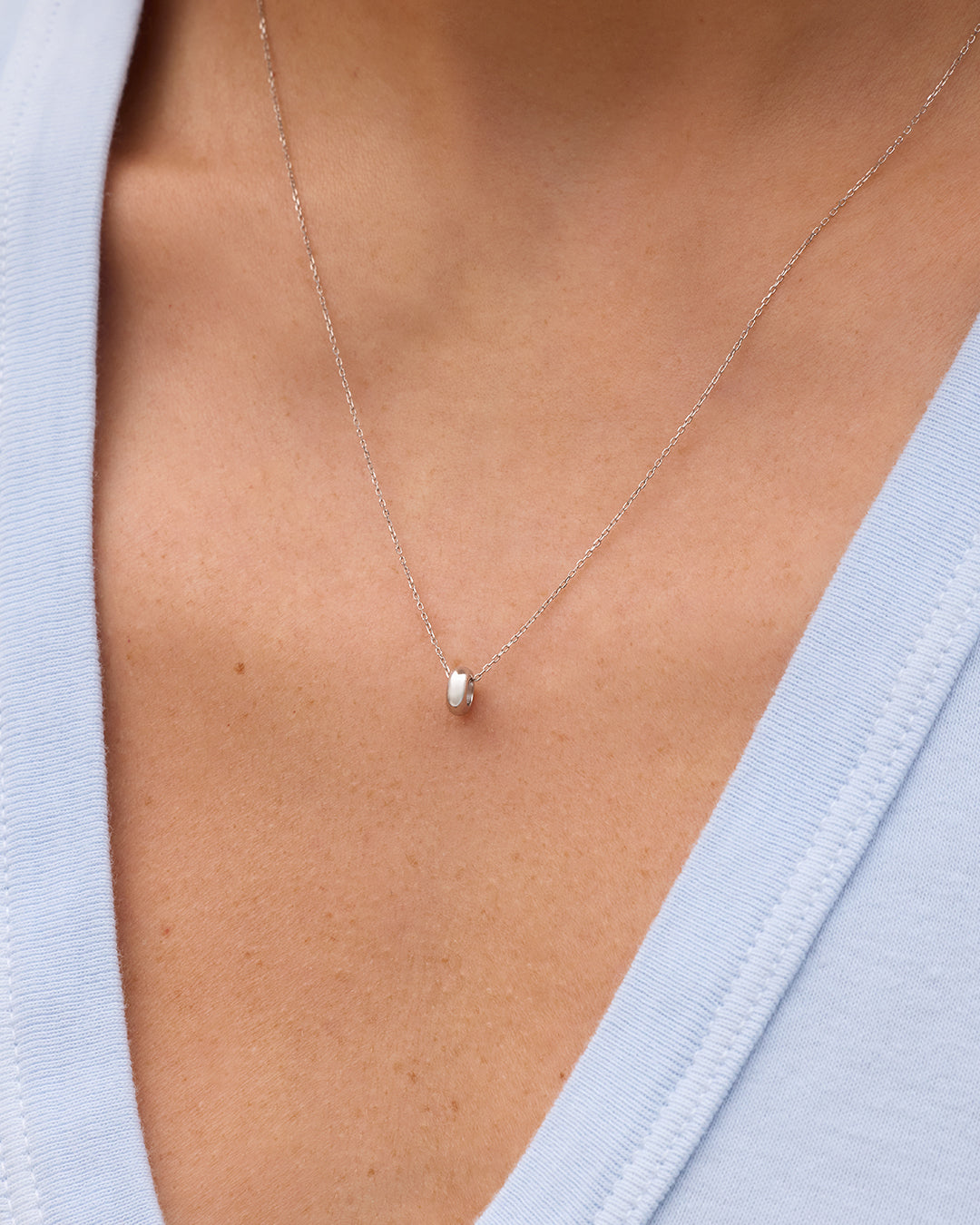 14K White Gold Lou Halo Charm