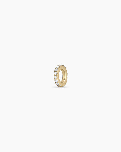 14K Diamond Pavé Halo Charm