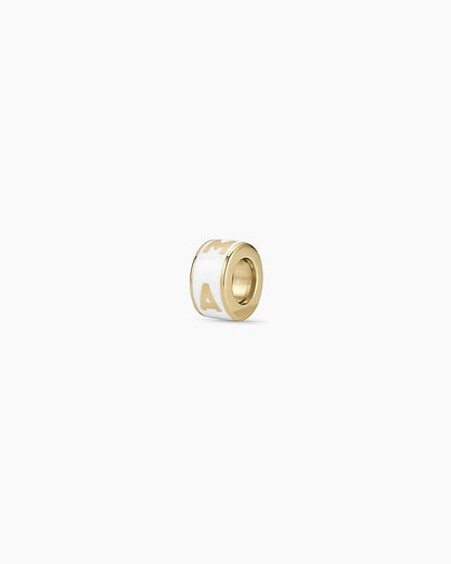 14K Gold Mama Halo Charm Necklace