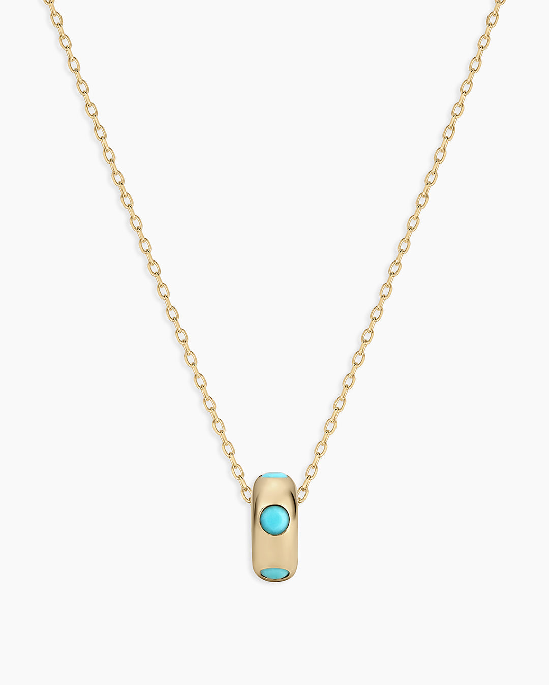14K Gold Birthstone Halo Charm Necklace