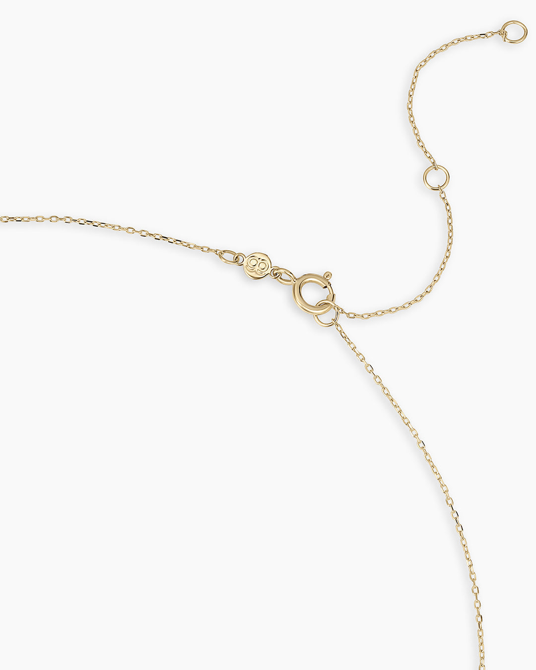 14K Gold Birthstone Halo Charm Necklace