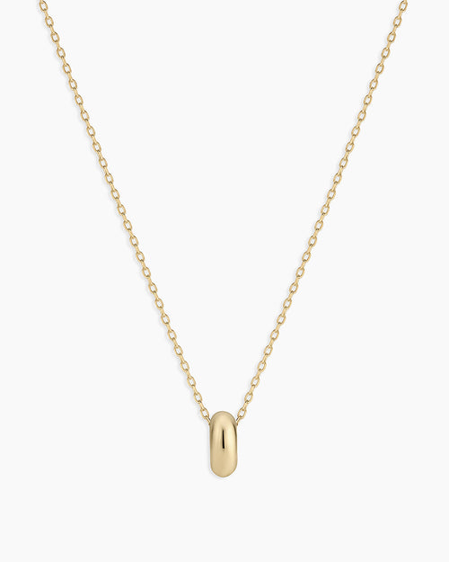 14K Gold Lou Halo Charm Necklace